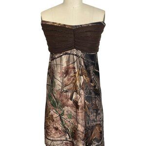 Brown Top Camo Bridesmaid Dress Camo Wedding Dress Camouflage